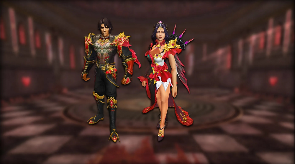 Rosa Sombria ( Traje + Armas + Efeito )