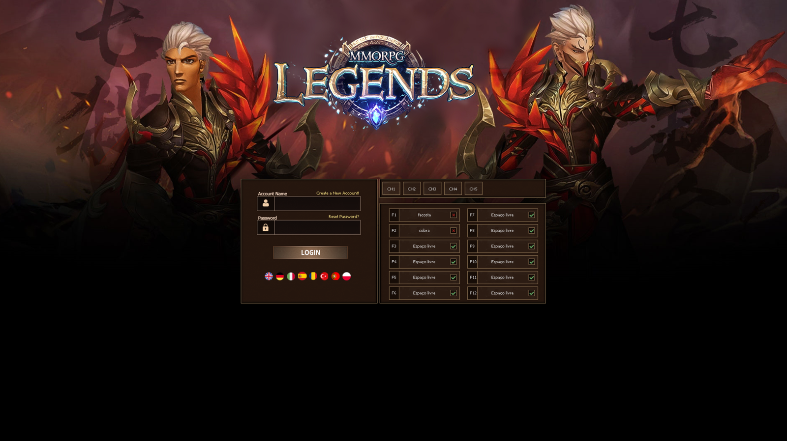 Serverfile NewSchool 1-120 + Nivel Campeão