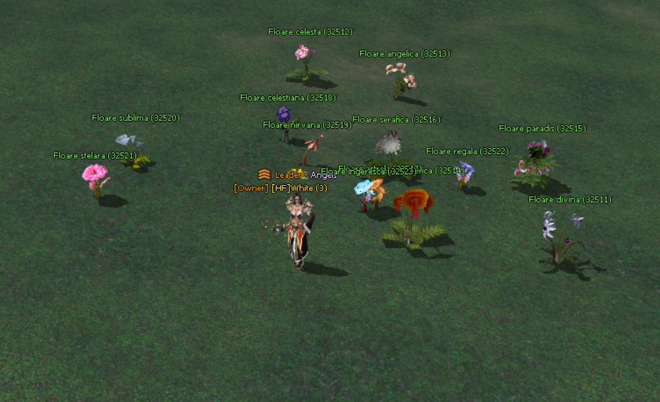 Sistema de colheita de flores.